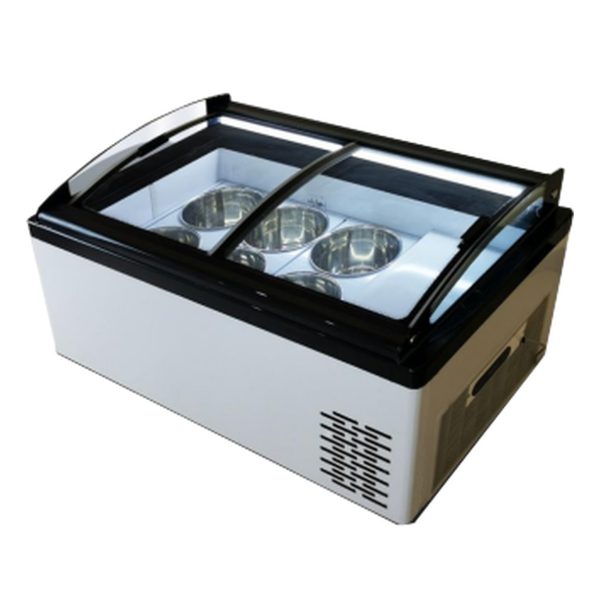 Counter Top Ice Cream Freezer Display 1095*610*570mm