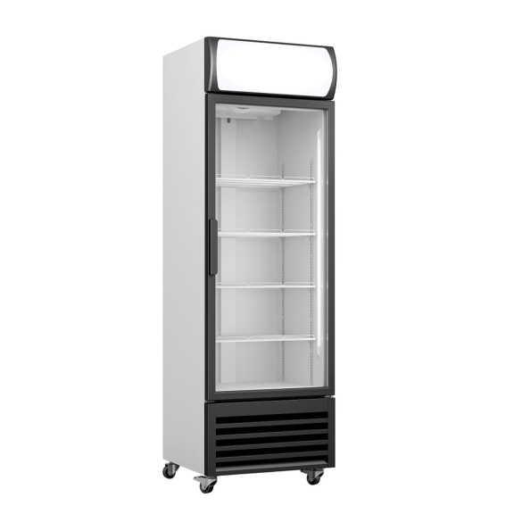 IcCold 540 Litre Upright Single Glass Door Display Commercial Refrigerator