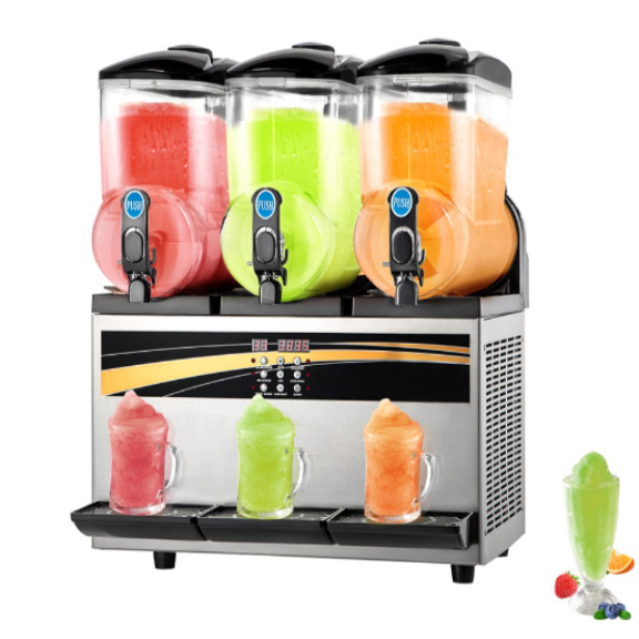 Slush Frozen Drink Machine, 3x15L Tank Margarita Machine